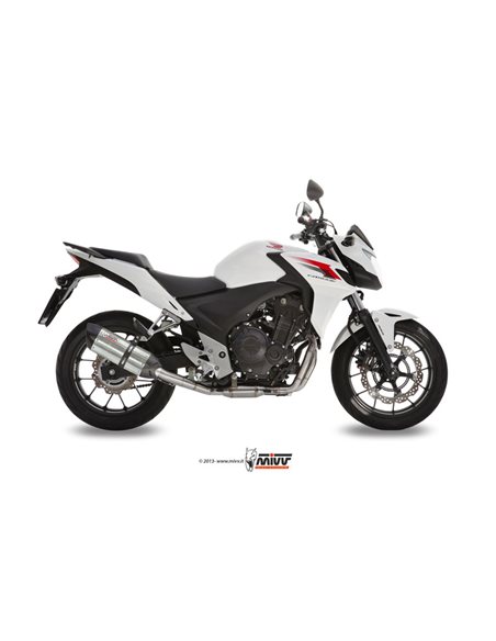 Escape Honda CB500F CB500X CBR500R 2013-2015 Mivv Suono Inox H.051.L7