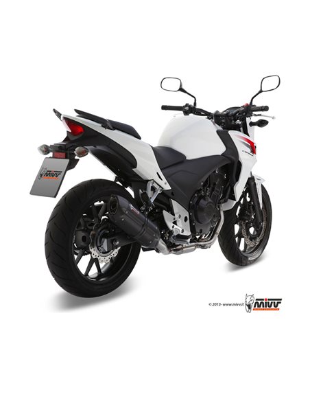 Escape Honda CB500F CB500X CBR500R 2013-2015 Mivv H.051.L9 Suono Inox Black