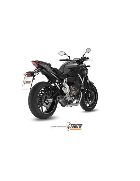 Escape completo Yamaha MT-07 2014-2019 Mivv Oval Carbono Y.044.L3C