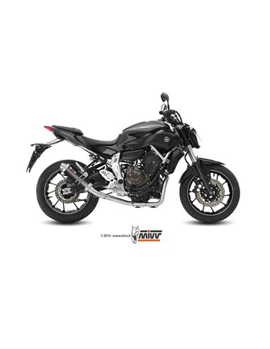 Escape completo Yamaha MT-07 2014-2019 Mivv GP Carbono Y.045.L2S Alto