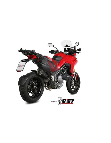 Escape + tubo no kat Ducati Multristada 1200 2015-2017 1260 2018-2019 Mivv D.033.SDRB