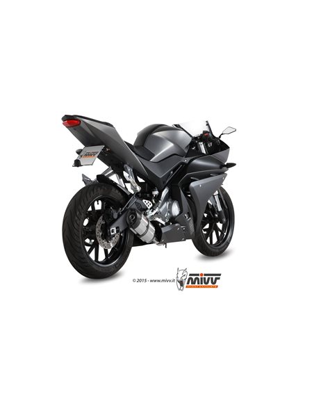 Escape completo Yamaha MT-125 2015-2019 YZF R125 2014-2018 Mivv Suono Inox Y.047.L7