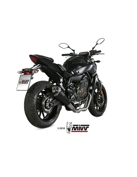 Escape completo  Yamaha MT-07 2014-2019 Mivv Y.045.LDRB Delta Race Acero inox Black Alto