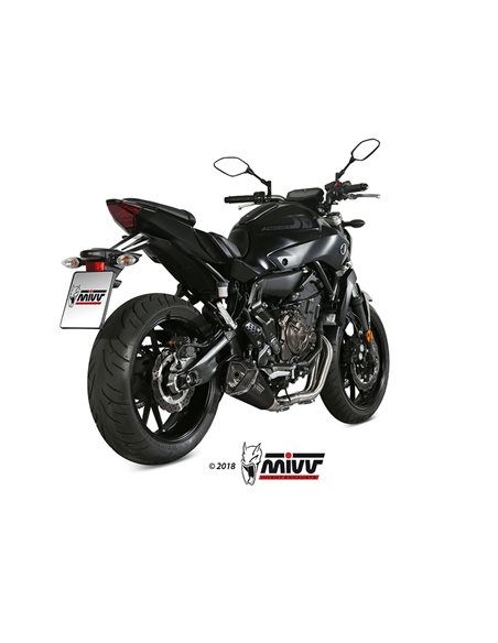 Escape completo Yamaha MT-07 2014-2019 Mivv Delta Race Acero inox Black Y.044.LDRB