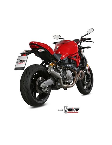 Escape Ducati Monster 821/1200 2017-2019 Mivv MK3 Acero Inox D.041.SM3X
