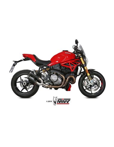 Escape Ducati Monster 1200 2017-2019 Mivv MK3 Carbono D.042.SM3C