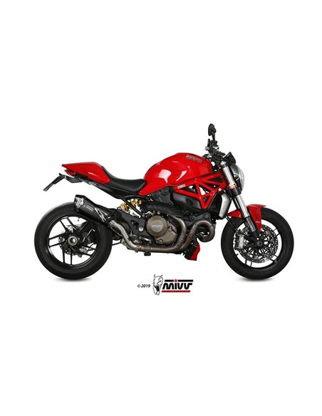 Escape Ducati Monster 1200 2014-2016 Mivv Delta Race Inox Negro D.030.LDRB