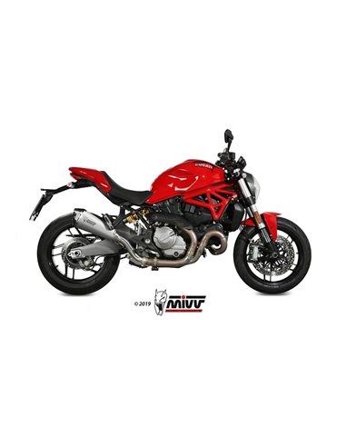 Escape Ducati Monster 821 2018-2019 1200 2017-2019 Mivv Delta Race Acero Inox