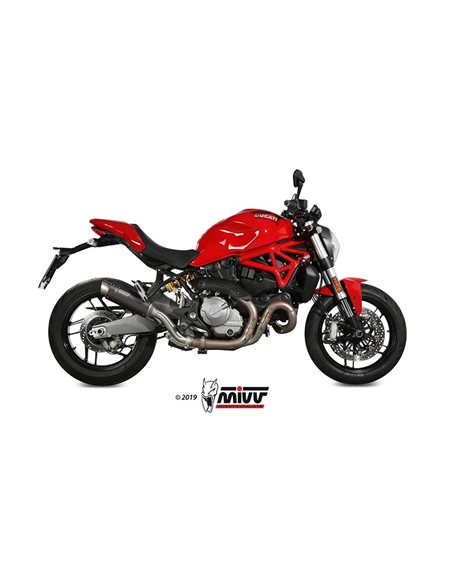 Escape Ducati Monster 821 2018-2019 1200 2017-2019 Mivv GP Pro Inox Negro D.041.LXBP