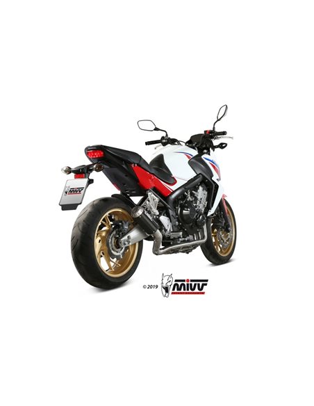 Escape completo Honda CB650F 2014-2018 Mivv H.055.SM3C MK3 Carbono