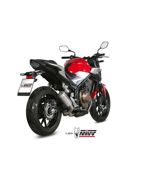 Silencioso Honda CB500F 2019-2024 Mivv MK3 Acero Inox H.075.SM3X