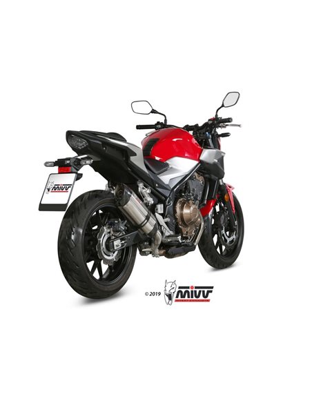 Silencioso Honda CB500F 2019-2024 Mivv Suono Acero Inox H.075.L7