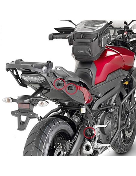 Fijacion lateral Yamaha MT-09 Tracer 2015-2017 Givi PLR2122