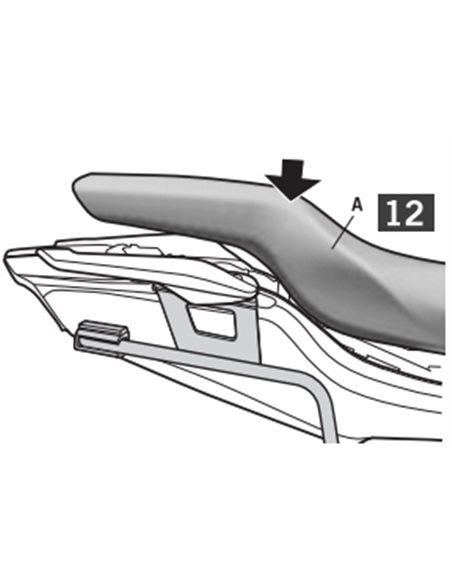 Fijacion lateral Honda CTX 700 2014-2018 Shad 3P System H0CT74IF