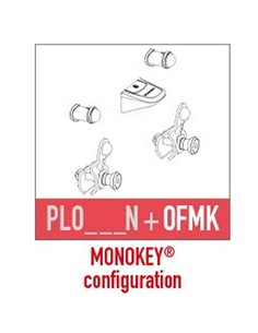 Kit de montaje para maletas Monokey del portamaletas lateral específico PL ONE-FIT NEUTRO