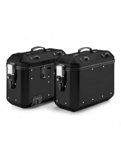 Pack de 2 maletas en aluminio pintado negro, 36 lts. Givi DLMK36B
