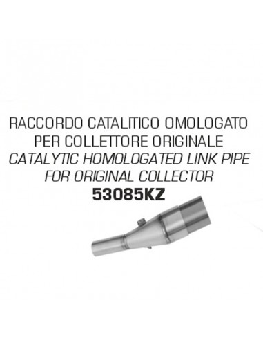Conector catalítico homologado para escape Urban Honda Forza 350 2021 Arrow 53085KZ