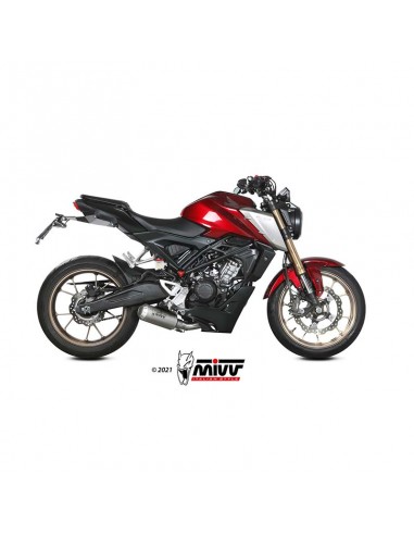 Escape completo Honda CB125R 2021-2024 Mivv MK3 Acero Inox H.078.SM3X