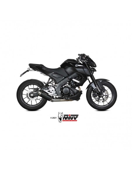 Escape completo Yamaha MT-125 2020-2021 Mivv GP Pro Acero Inox Negro Y.067.LXBP