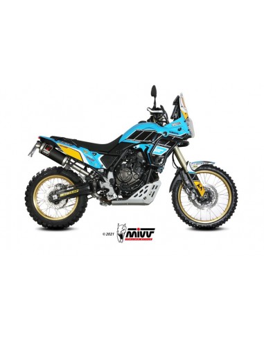 Escape Dakar Yamaha Tenere 700 2019-2022 Mivv Y.064.LDKB Acero Inox Negro