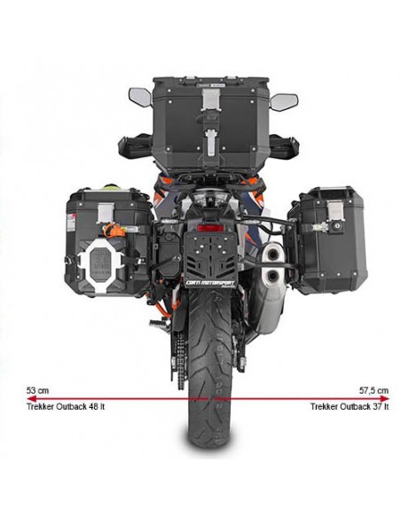 Fijacion maletas laterales monokey Suzuki V-Strom XT 1050 2020 Givi PLO3118MK