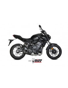 Escape completo Yamaha MT-07 2021-2023 Mivv Delta Race Acero Inox Negro Y.074.LDRB