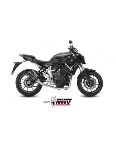 Escape completo Yamaha MT-07 2014-2023 MIVV GP Acero Inox Negro Y.045.LXBC
